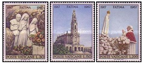 Vatican 1967 Virgin Marys Revelation in Fatima serie neuzata