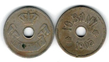 Romania 1905 - 10 bani, circulata