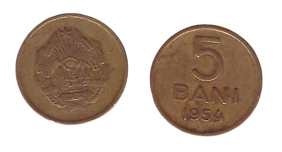 Romania 1954 - 5 bani, circulata