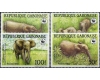 Gabon 1988 - Fauna WWF, elefanti, serie neuzata