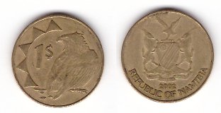 Namibia 2002 - 1 dollar, circulat
