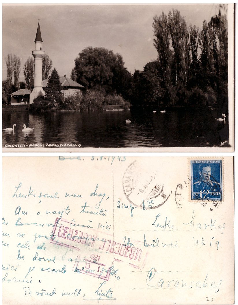 Bucuresti 1943 - Parcul Carol
