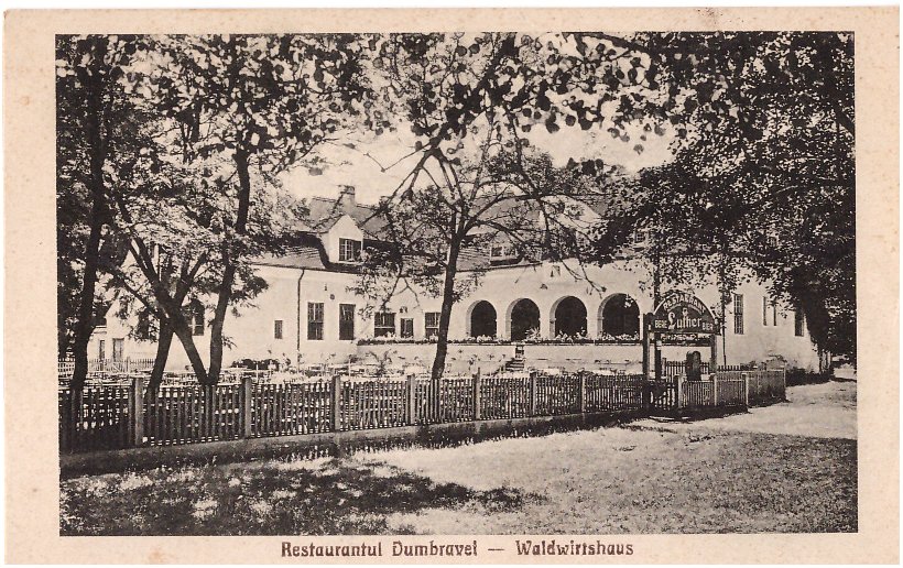 Sibiu aprox. 1920 - Restaurantul Dumbravei