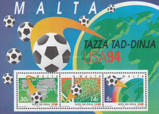 Malta 1994 - CM fotbal USA, bloc neuzat