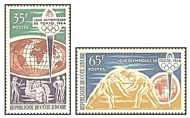 Cote Divoire 1964 - Jocurile Olimpice Tokio, serie neuzata