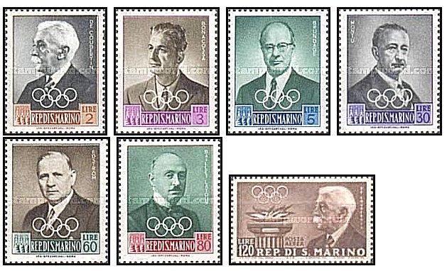 San Marino 1959 - Comitetul olimpic, serie neuzata