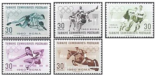 Turcia 1960 - JO Roma, serie neuzata