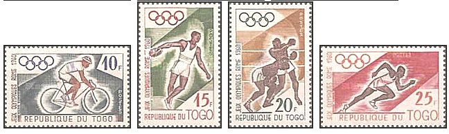 Togo 1960 - Jocurile Olimpice Roma, serie neuzata