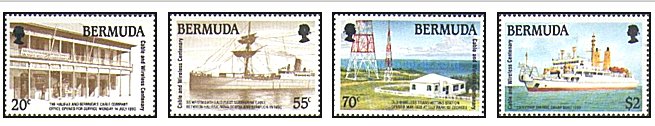 Bermuda 1990 - comunicatii, serie neuzata
