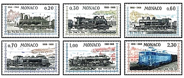 Monaco 1968 - locomotive, serie neuzata
