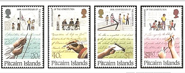 Pitcairn Islands 1988 - 150th Aniv. Constitutia, serie neuzata