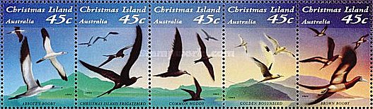 Christmas Island 1993 - pasari, serie neuzata