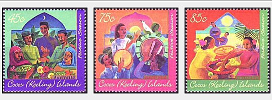 Cocos Islands 1996 - festival, serie neuzata