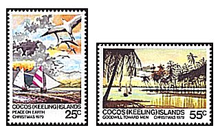 Cocos (Keeling) Islands 1979 - Craciun, serie neuzata