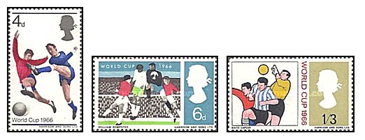Marea Britanie 1966 - CM fotbal Anglia, serie neuzata