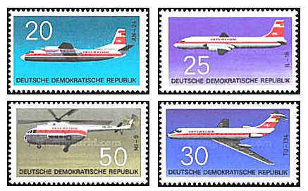 DDR 1969 - Avioane, aviatie, serie neuzata