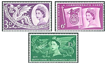 Marea Britanie 1958 - Commonwealth Games, serie neuzata
