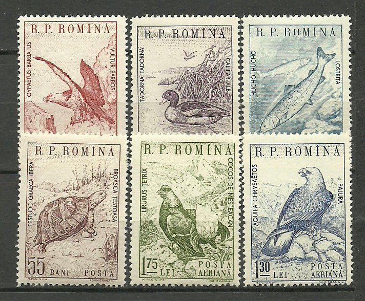 1960 - Fauna, monumente ale naturii, serie neuzata