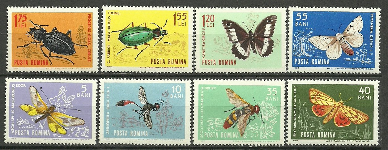 1964 - Insecte, serie neuzata