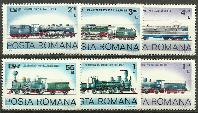 1979 - expo transport, locomotive, serie neuzata