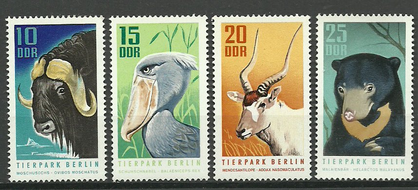 DDR 1970 - Fauna, animale, zoo Berlin, serie neuzata