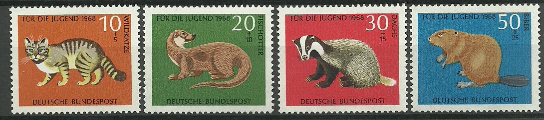 Bundes 1968 - Fauna, animale, serie neuzata