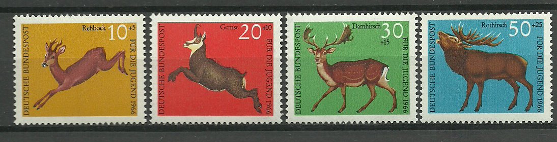 Bundes 1966 - Animale, fauna, serie neuzata