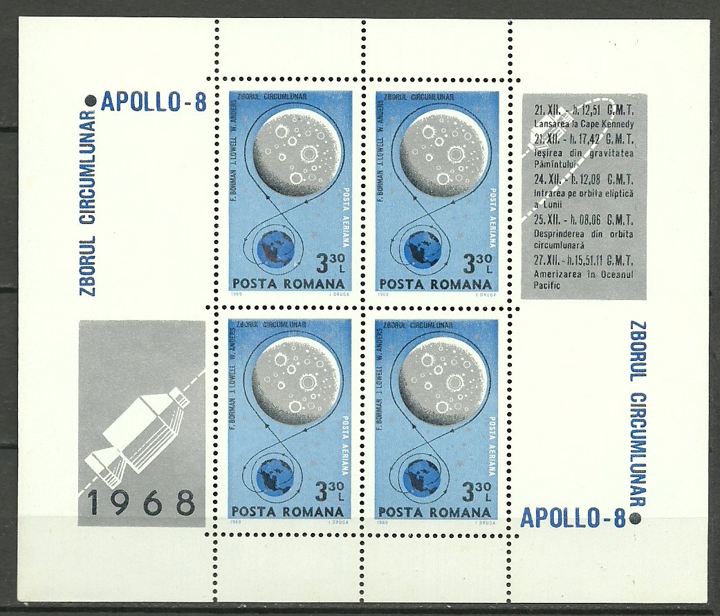 1969 - Apollo 8, bloc neuzat