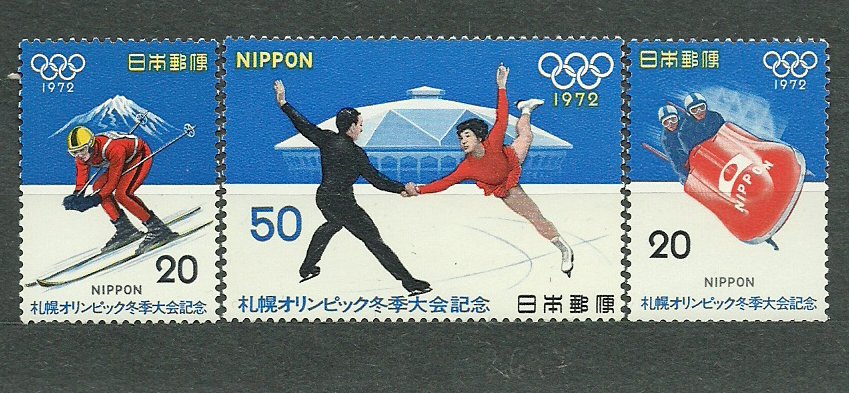 Japonia 1972 - Jocurile Olimpice Sapporo, sport, serie neuzata