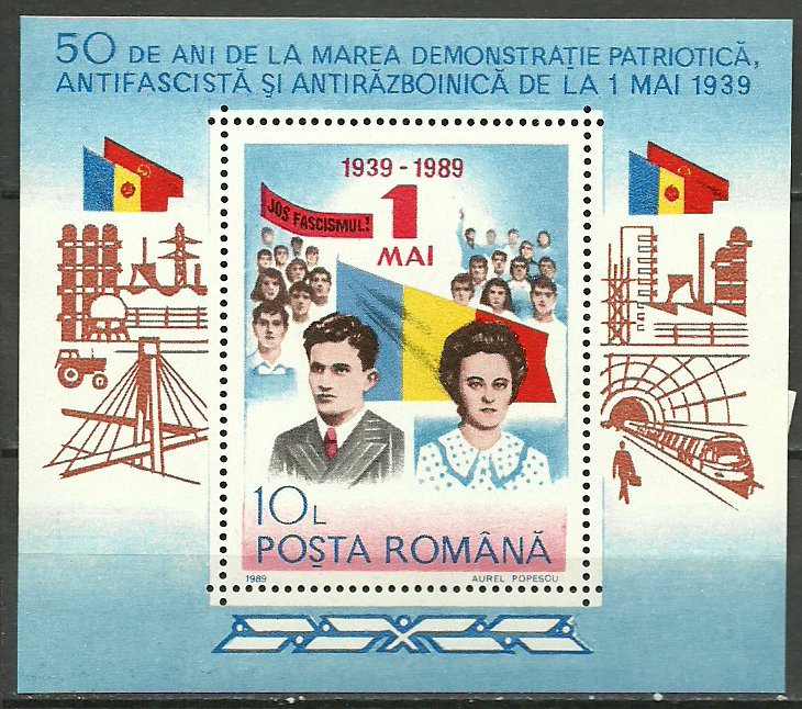 1989 - 1 Mai, Ceausescu, colita neuzata