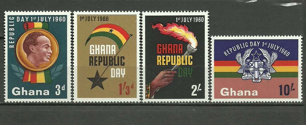 Ghana 1960 - Aniversarea republicii, serie neuzata