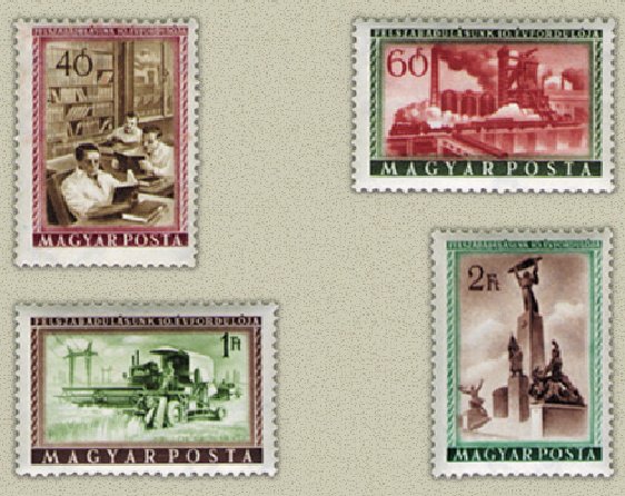 Ungaria 1955 - Eliberarea, serie neuzata