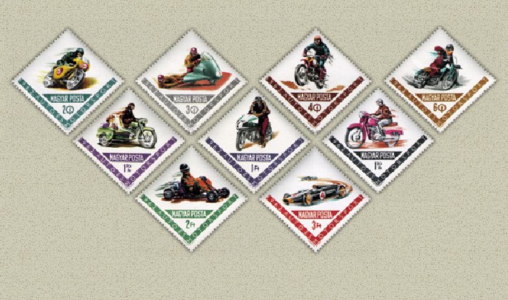 Ungaria 1962 - Auto-motorsport, motociclete, serie neuzata
