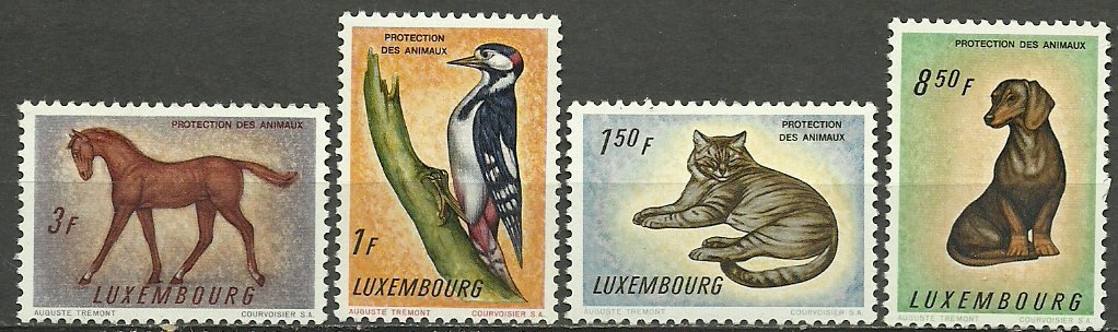 Luxemburg 1961 - Animale, fauna, serie neuzata