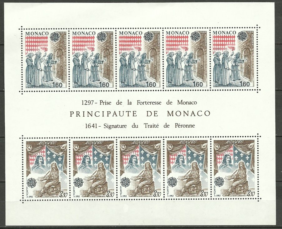 Monaco 1982 - Europa, bloc neuzat