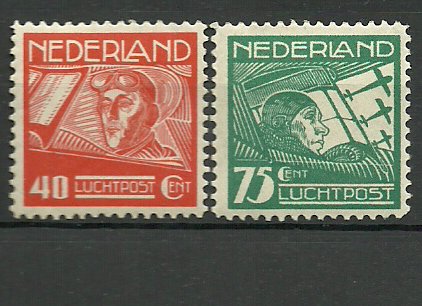 Olanda 1928 - posta aeriana, serie neuzata
