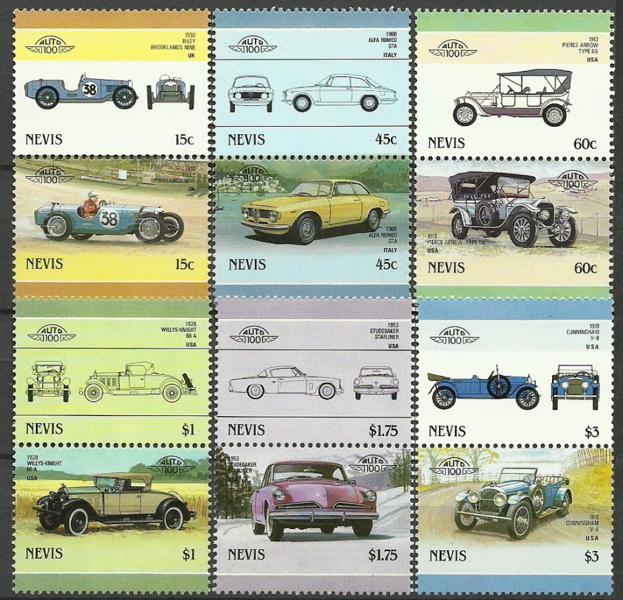 Nevis 1986 - automobile-1, serie neuzata
