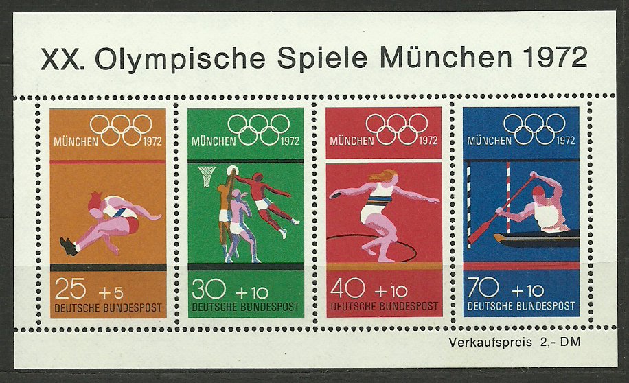 Bundes 1972 - Jocurile Olimpice, bloc neuzat