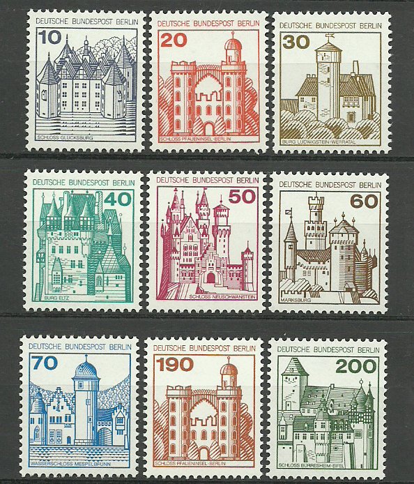 Berlin 1977 - castele, serie neuzata