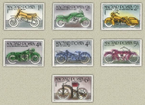 Ungaria 1985 - Motociclete, serie neuzata