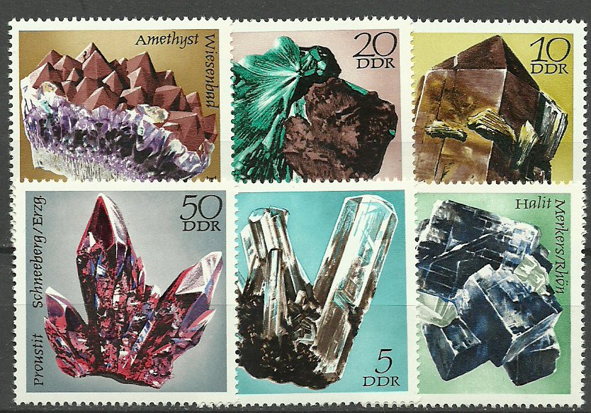 DDR 1972 - minerale, serie neuzata