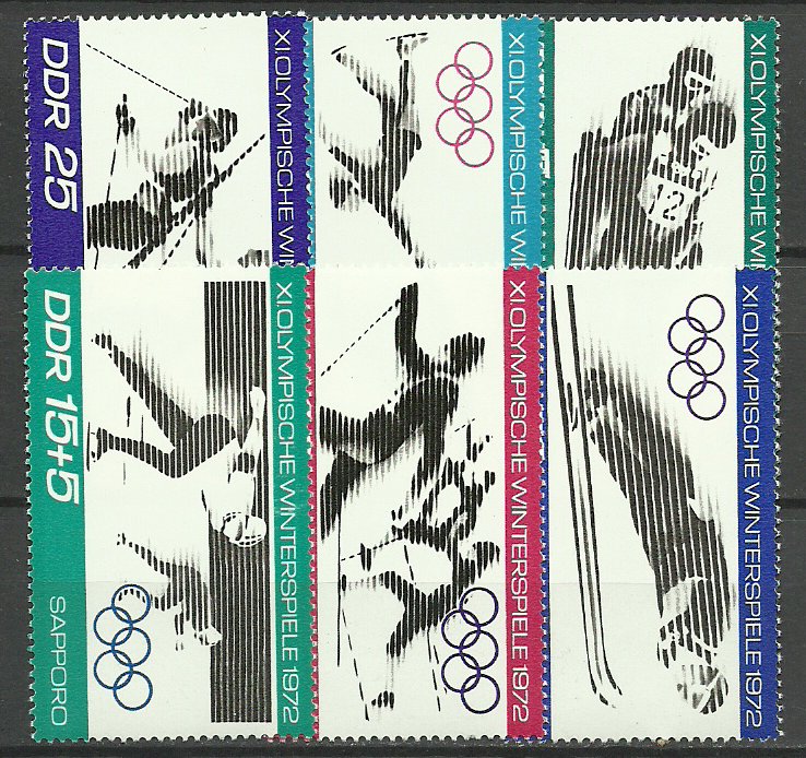 DDR 1971 - Jocurile Olimpice Sapporo, serie neuzata