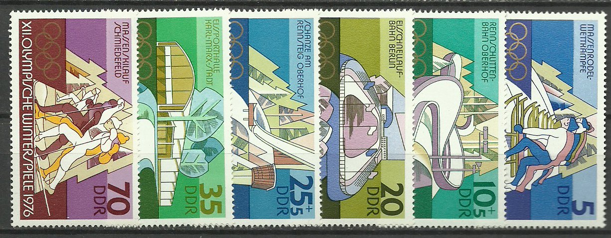 DDR 1975 - JO Innsbruck, serie neuzata