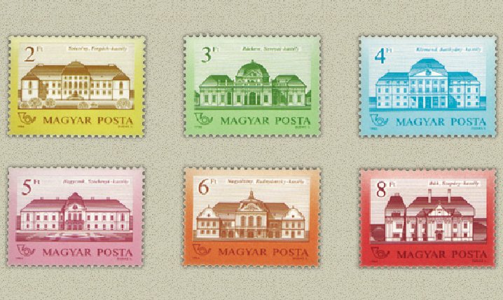 Ungaria 1986 - castele, serie neuzata
