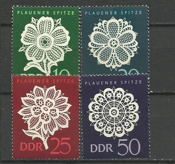 DDR 1966 - dantele, serie neuzata