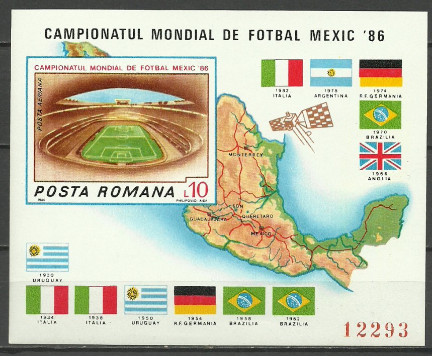 1986 - Campionatul Mondial de fotbal Mexic, colita ndt neuzata