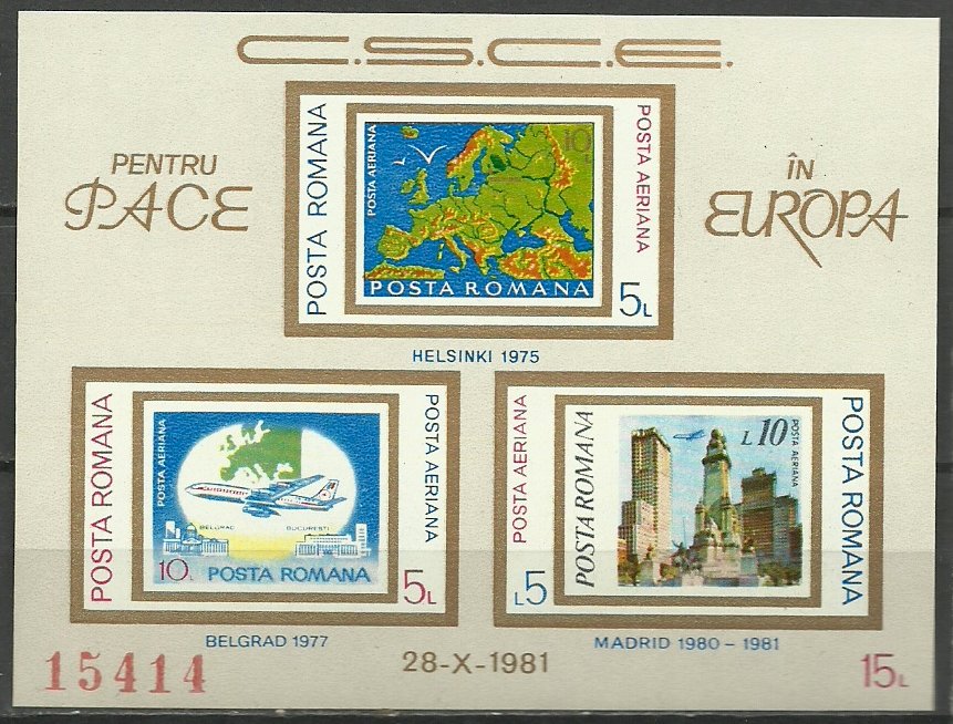 1981 - Conferinta pt securitate in Europa, colita ndt neuzata