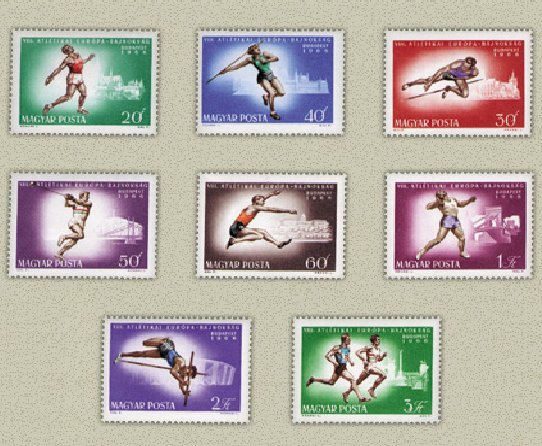 Ungaria 1966 - Campionatul european de atletism, sport, serie ne