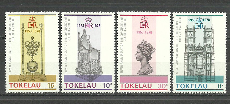 Tokelau 1978 - 25th Aniv. Regina Elisabeta II, serie neuzata
