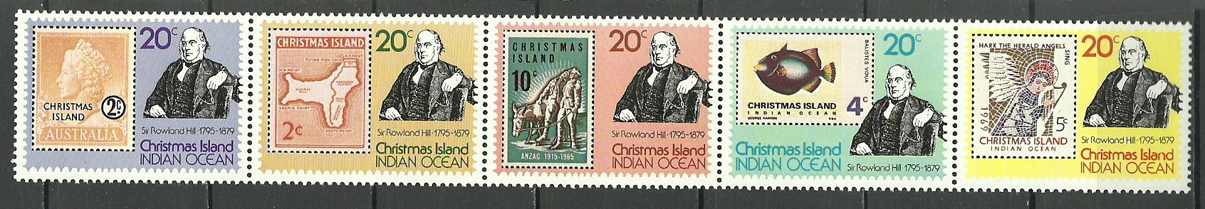 Christmas Island 1979 - Sir Rowland Hill, serie neuzata